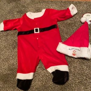 Baby Santa Christmas outfit size 0-3 months New 2 pieces